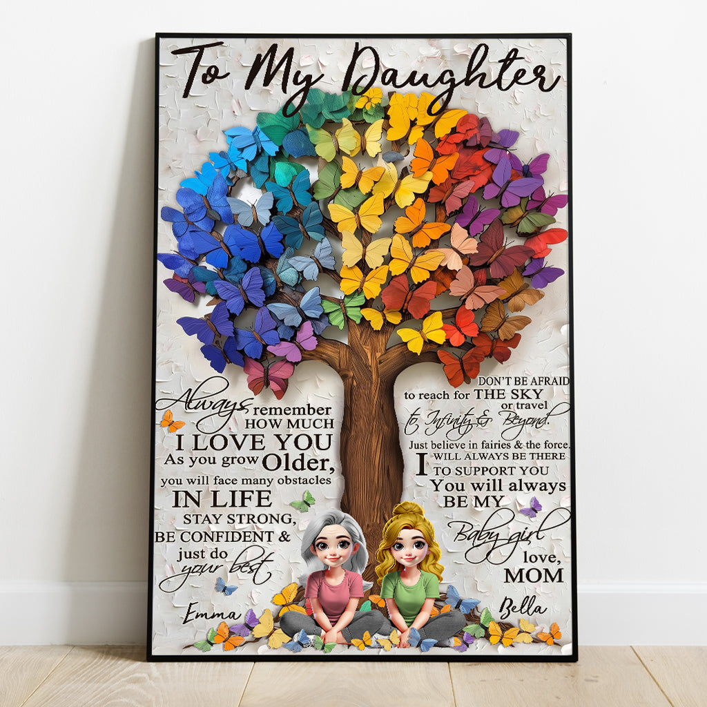 Für meine Tochter – Personalisierte Leinwand und Poster für meine Tochter