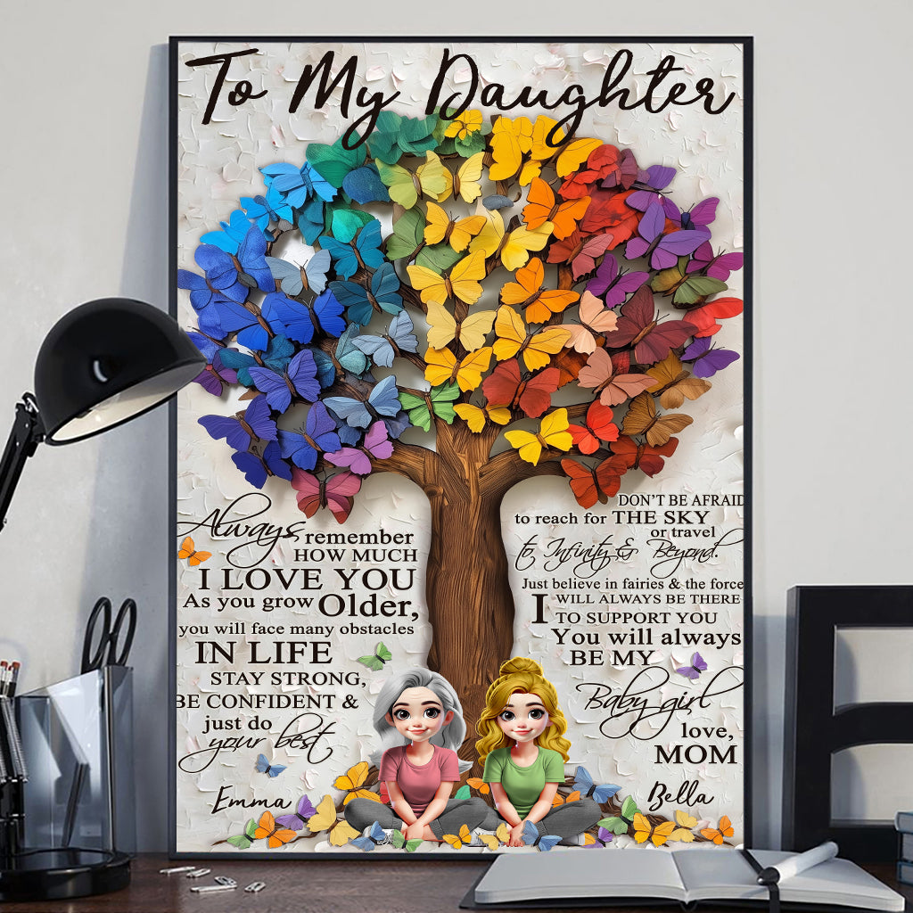 Für meine Tochter – Personalisierte Leinwand und Poster für meine Tochter