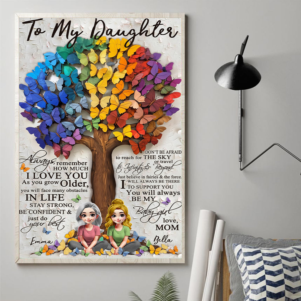 Für meine Tochter – Personalisierte Leinwand und Poster für meine Tochter