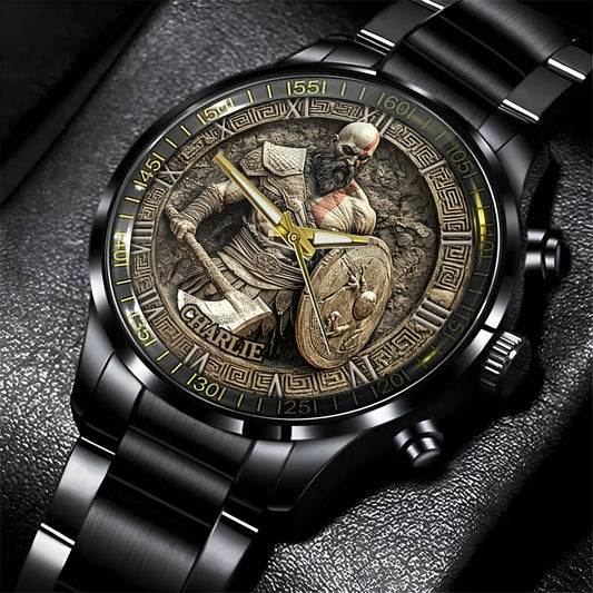 Ultimativer Krieger – Personalisierte Wikinger-Handuhr