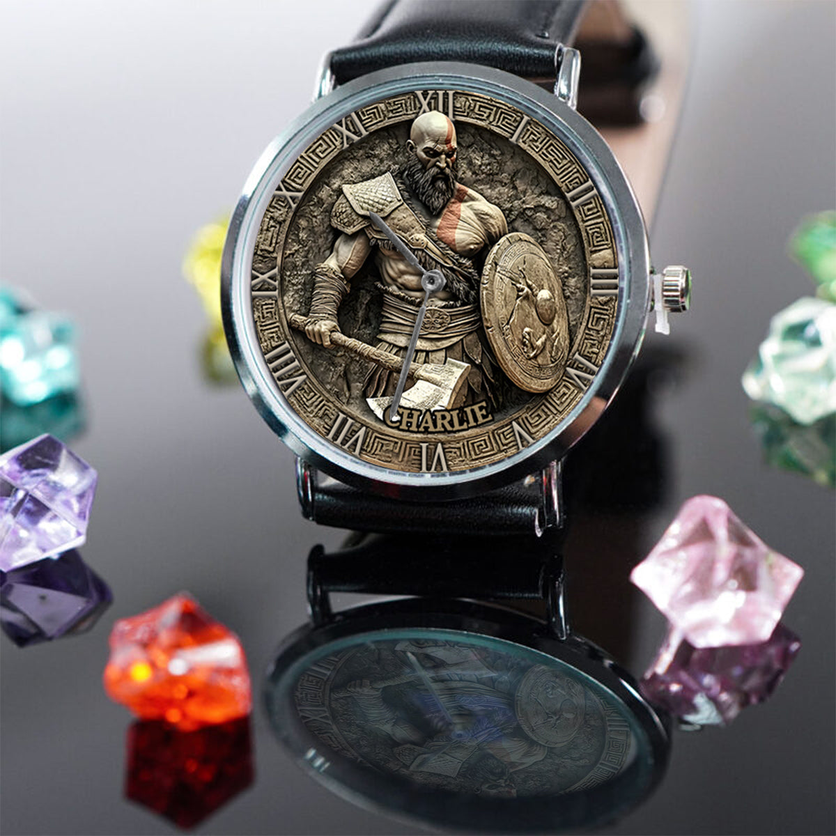 Ultimativer Krieger – Personalisierte Wikinger-Handuhr