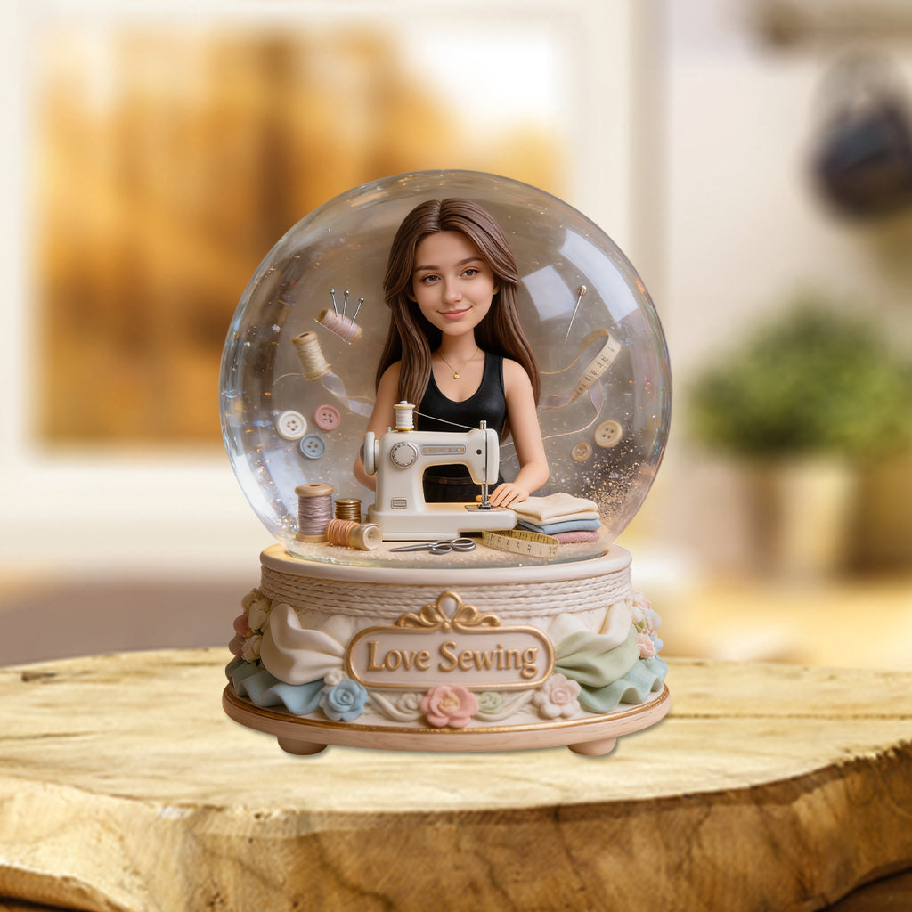 Sewing Lover Keepsake - Personalized Sewing Custom Shaped Acrylic Plaque