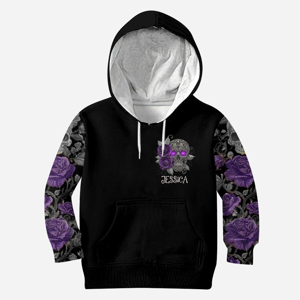 Skull And Roses – Personalisierter Totenkopf-Hoodie und Leggings
