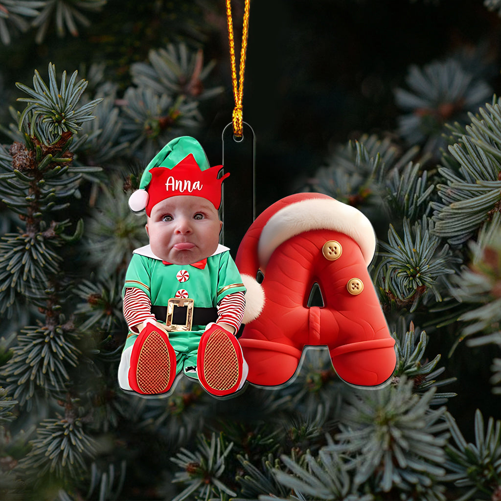 Merry Xmas - Personalized Kid Transparent Ornament