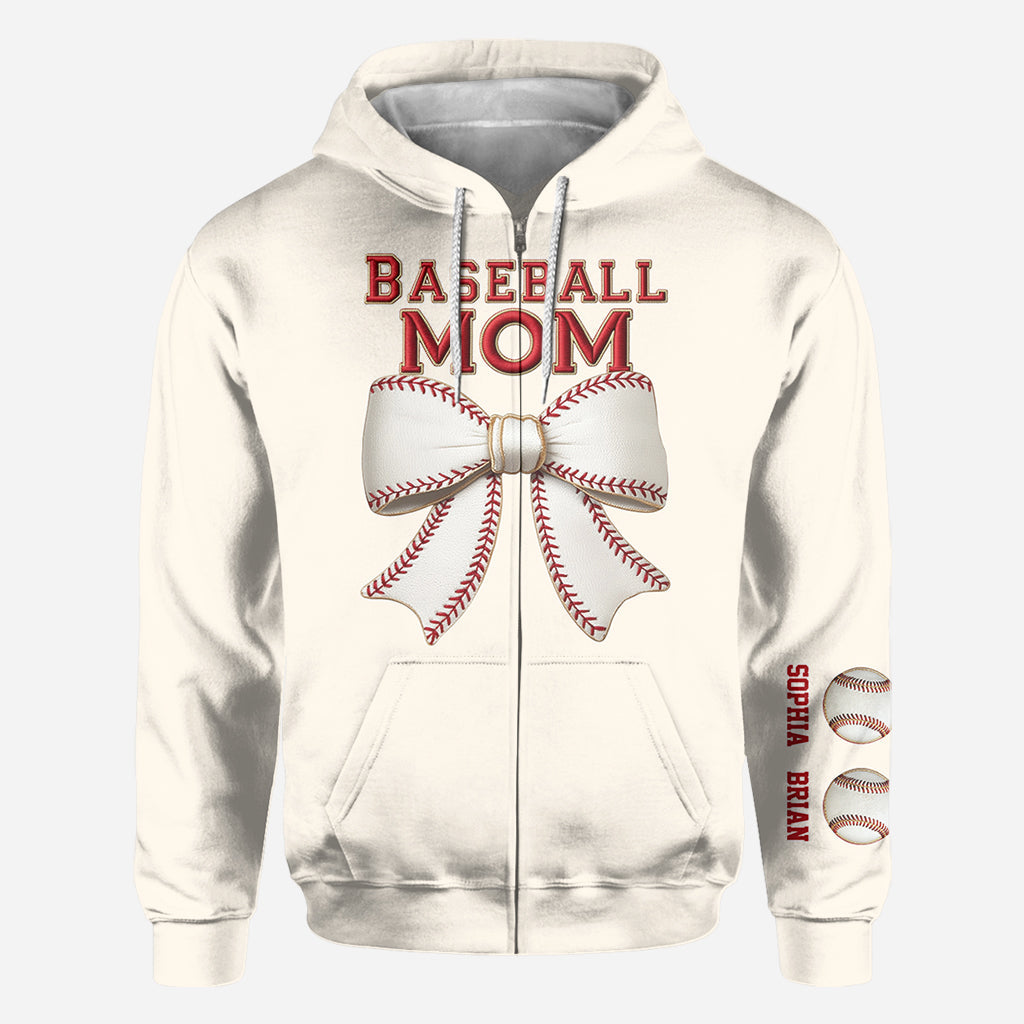 Baseball-Mama – Personalisiertes Mutter-Shirt