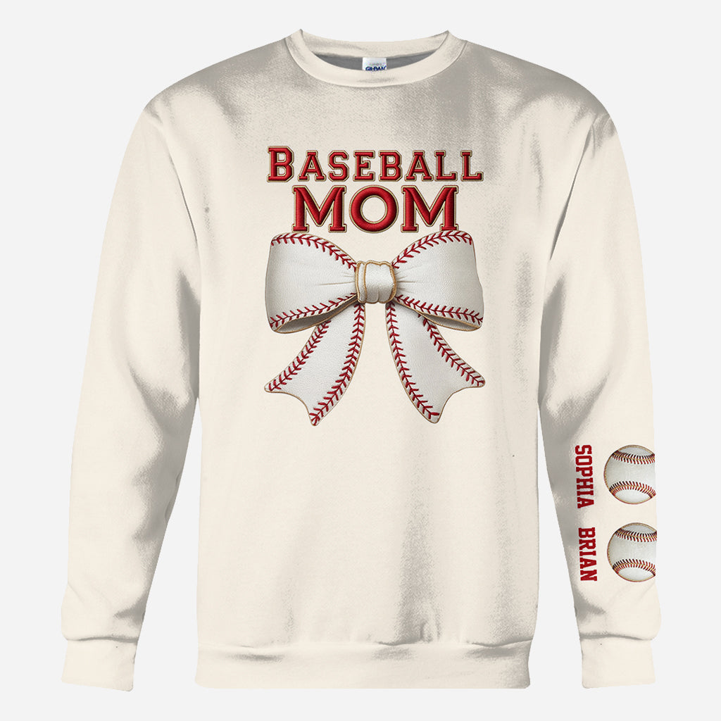 Baseball-Mama – Personalisiertes Mutter-Shirt