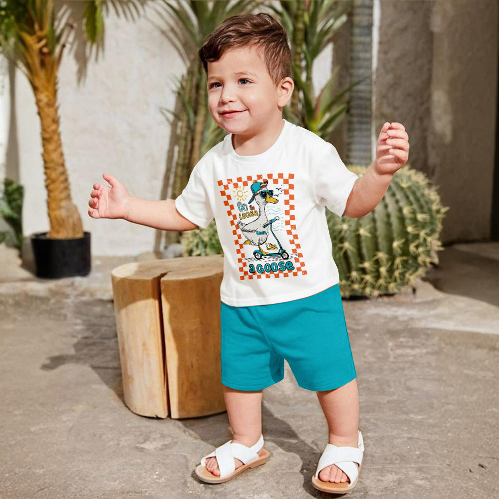 Schuljahresende-Geschenk für Jungen/Mädchen – Personalisiertes Kinder-T-Shirt & Shorts