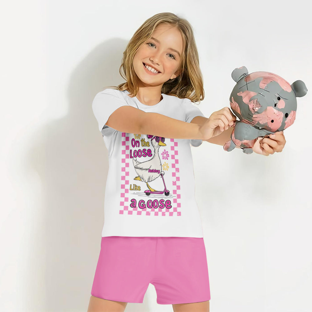 Schuljahresende-Geschenk für Jungen/Mädchen – Personalisiertes Kinder-T-Shirt & Shorts