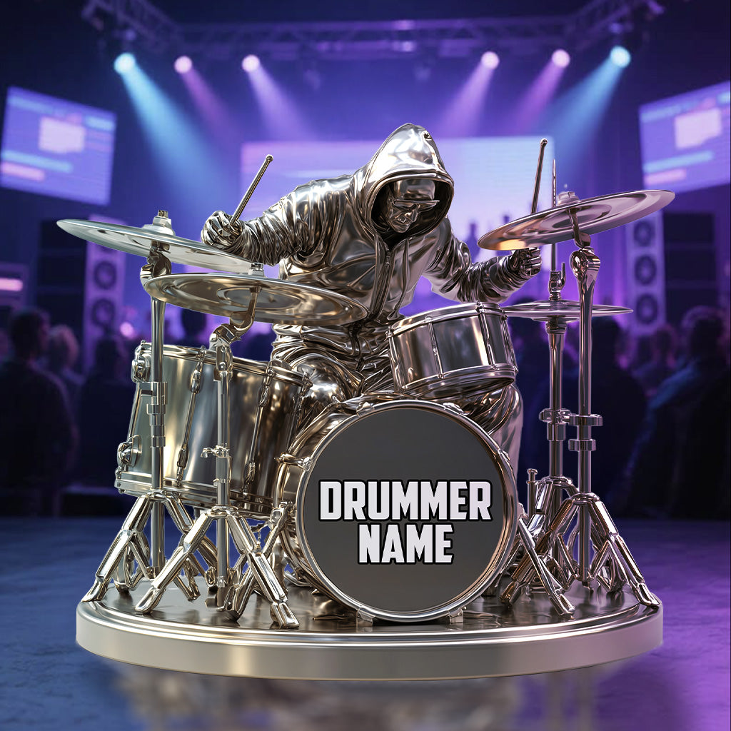 Cool Drummer - Personalized Drummer Custom Shaped Acrylic Plaque