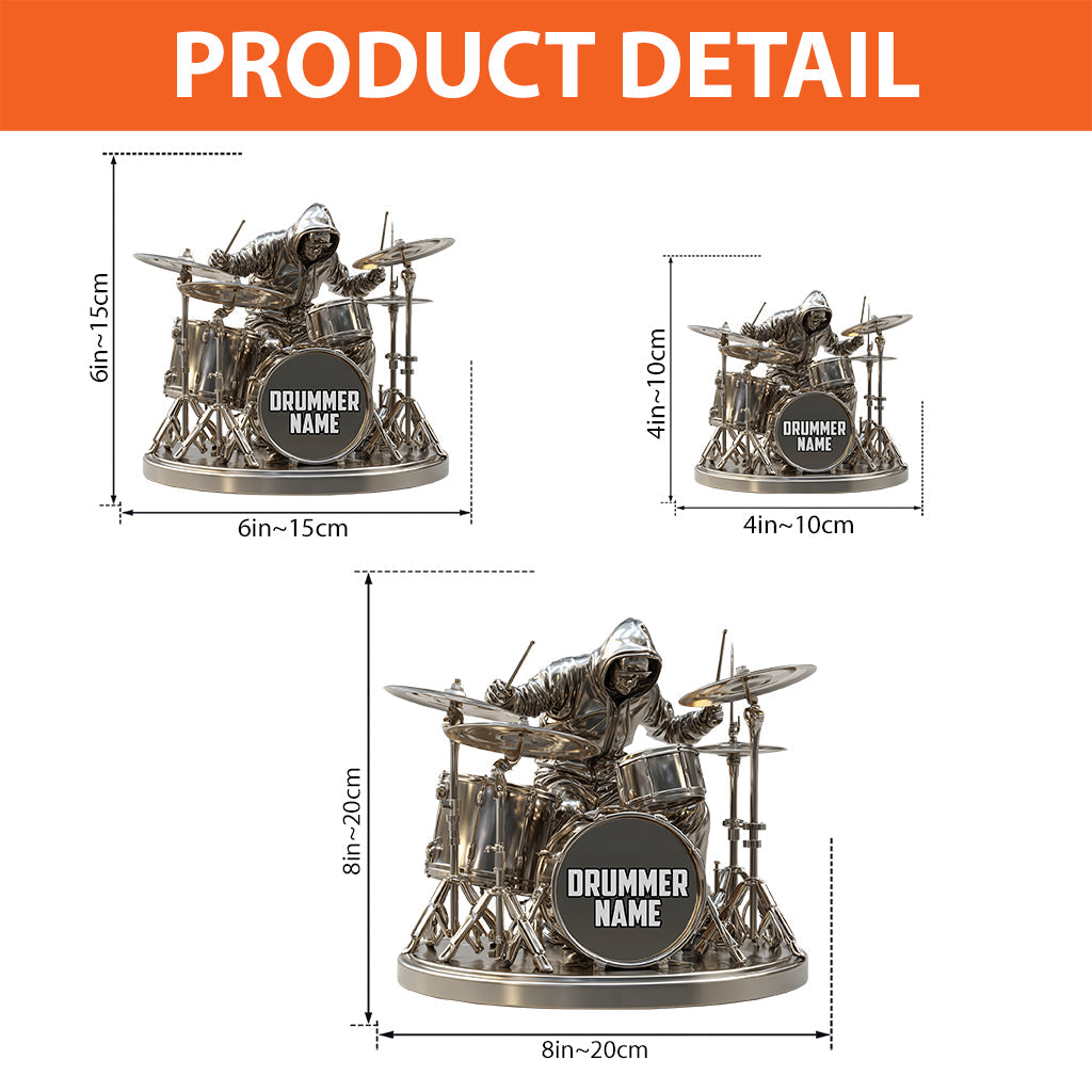 Cool Drummer - Personalized Drummer Custom Shaped Acrylic Plaque