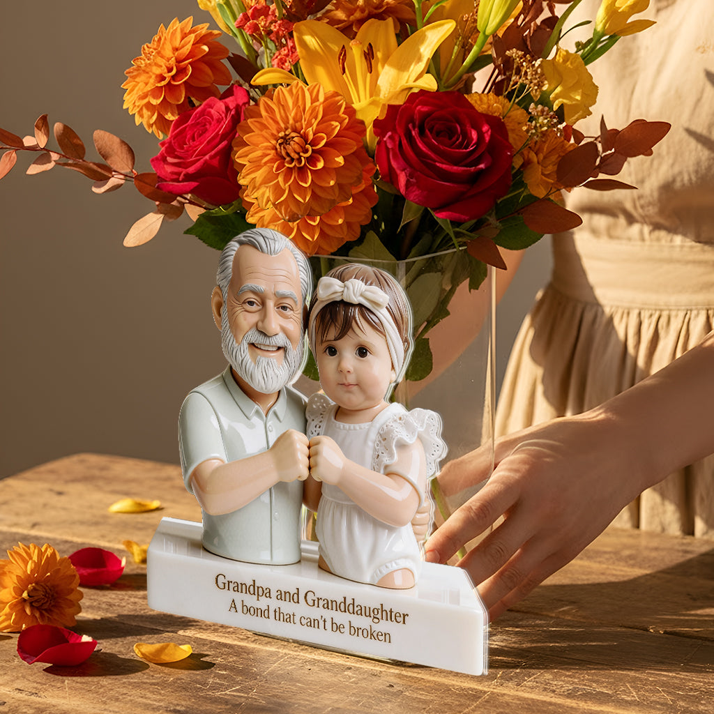 Beste Freunde fürs Leben - Personalisierter Acryl-Stifthalter für Väter