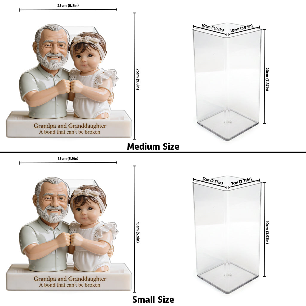 Beste Freunde fürs Leben - Personalisierter Acryl-Stifthalter für Väter
