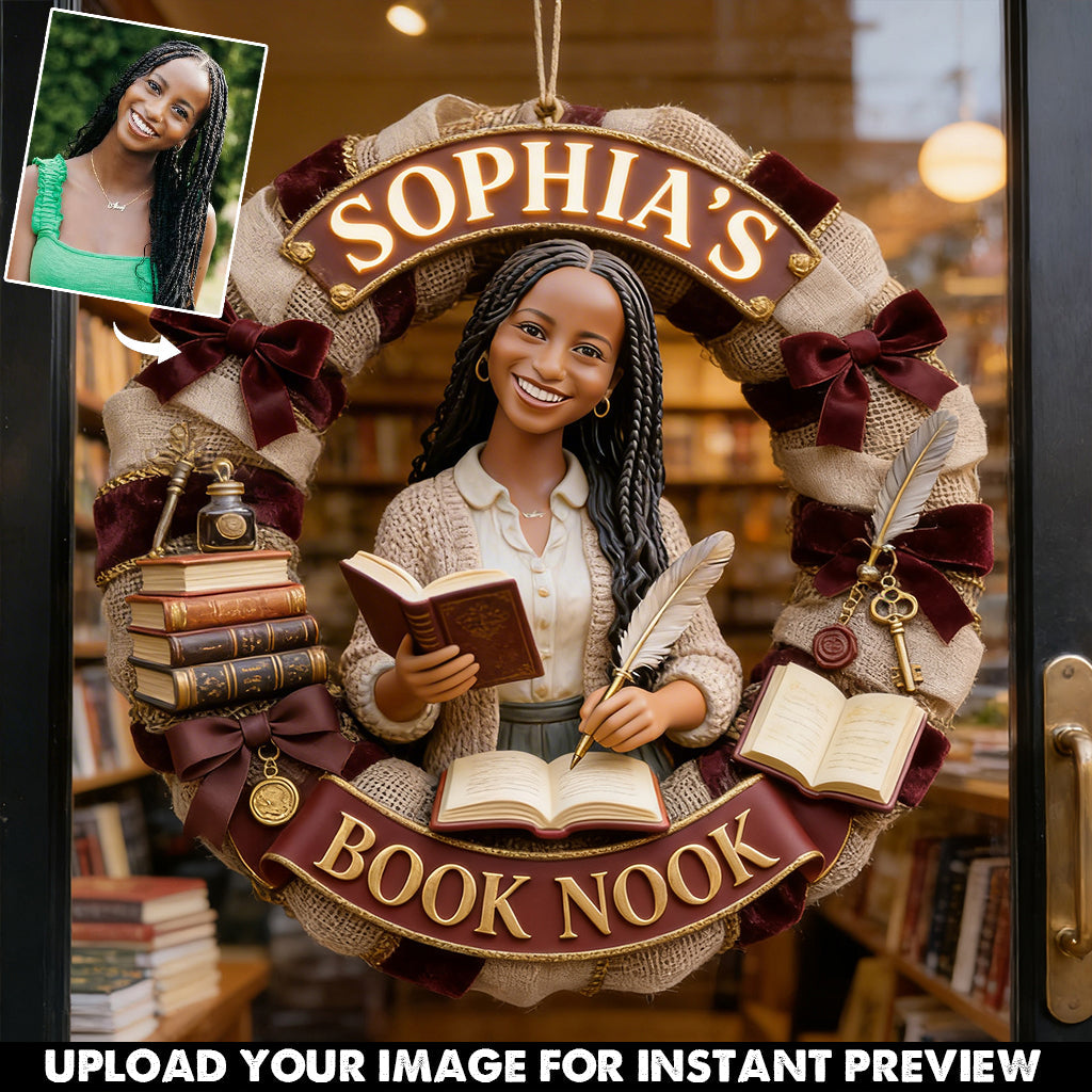 Any Photo Love Books – Personalisiertes Buchschild aus Holz in individueller Form