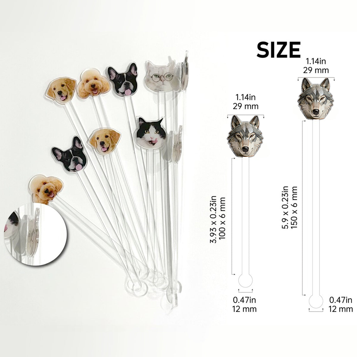 Custom From Any Photo - Personalized Hunting Set Accent Mug with Acrylic Stirrers