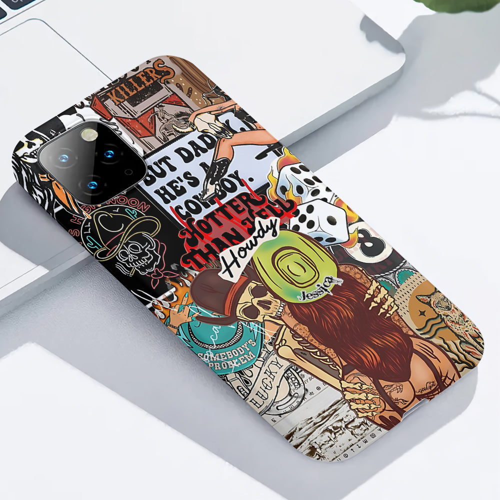 Howdy Cowgirl – Personalisierte Handyhülle mit Cowgirl-Vollbild
