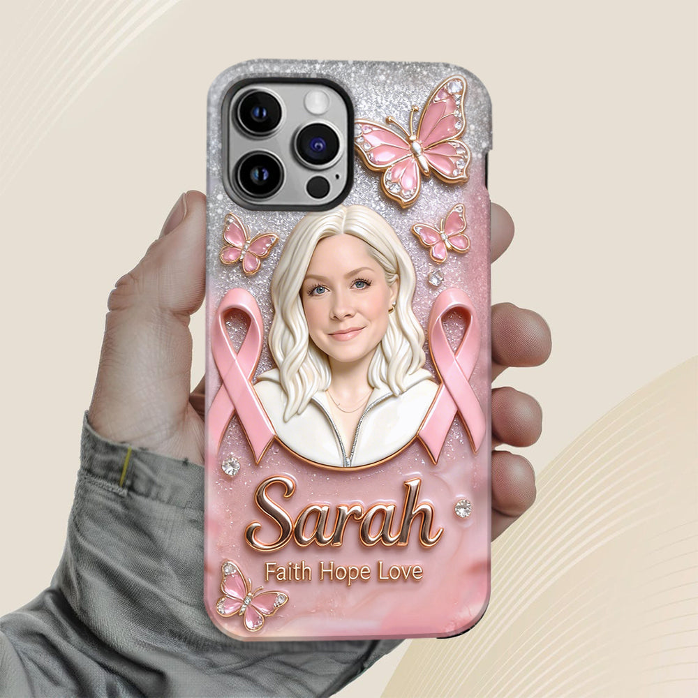 Custom Any Photo - Personalized Breast Cancer Awareness Full Print Phone Case
