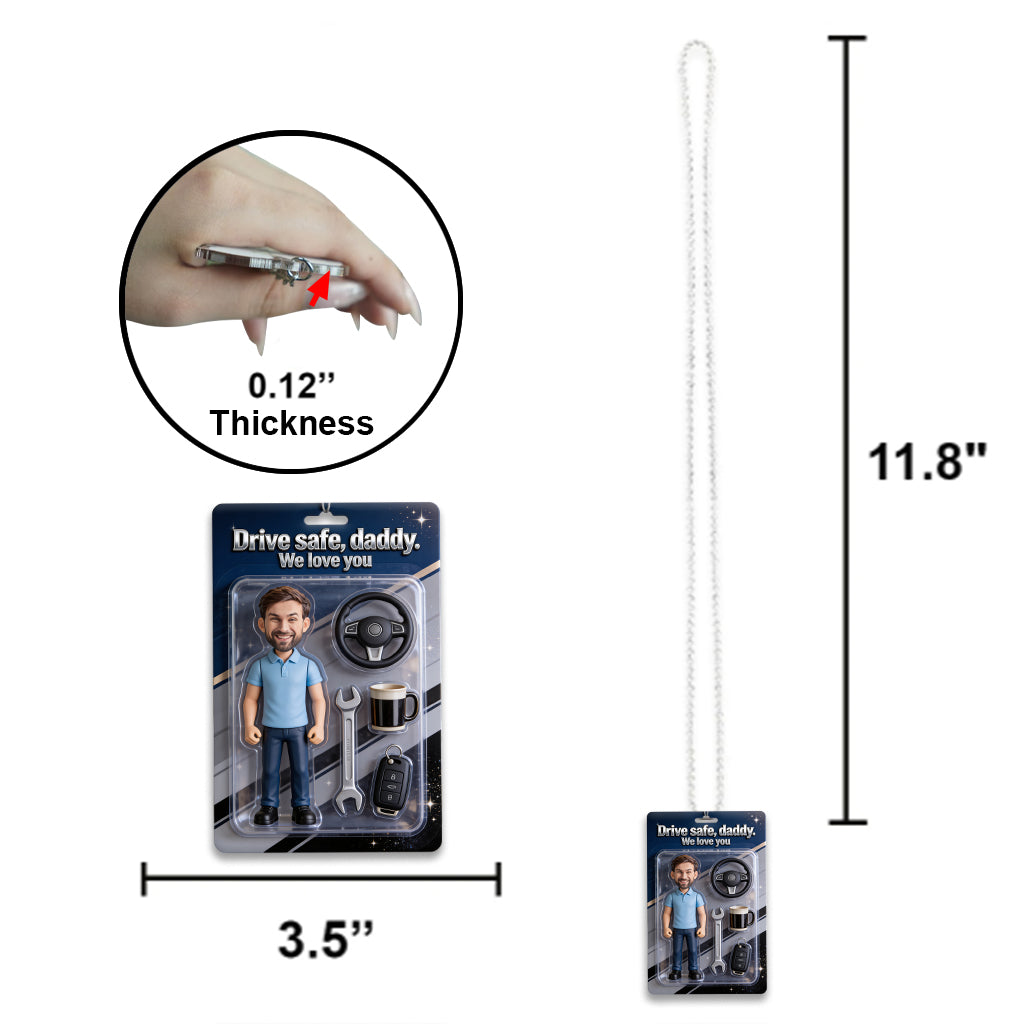 Father Gift - Personalized Father Car Ornament