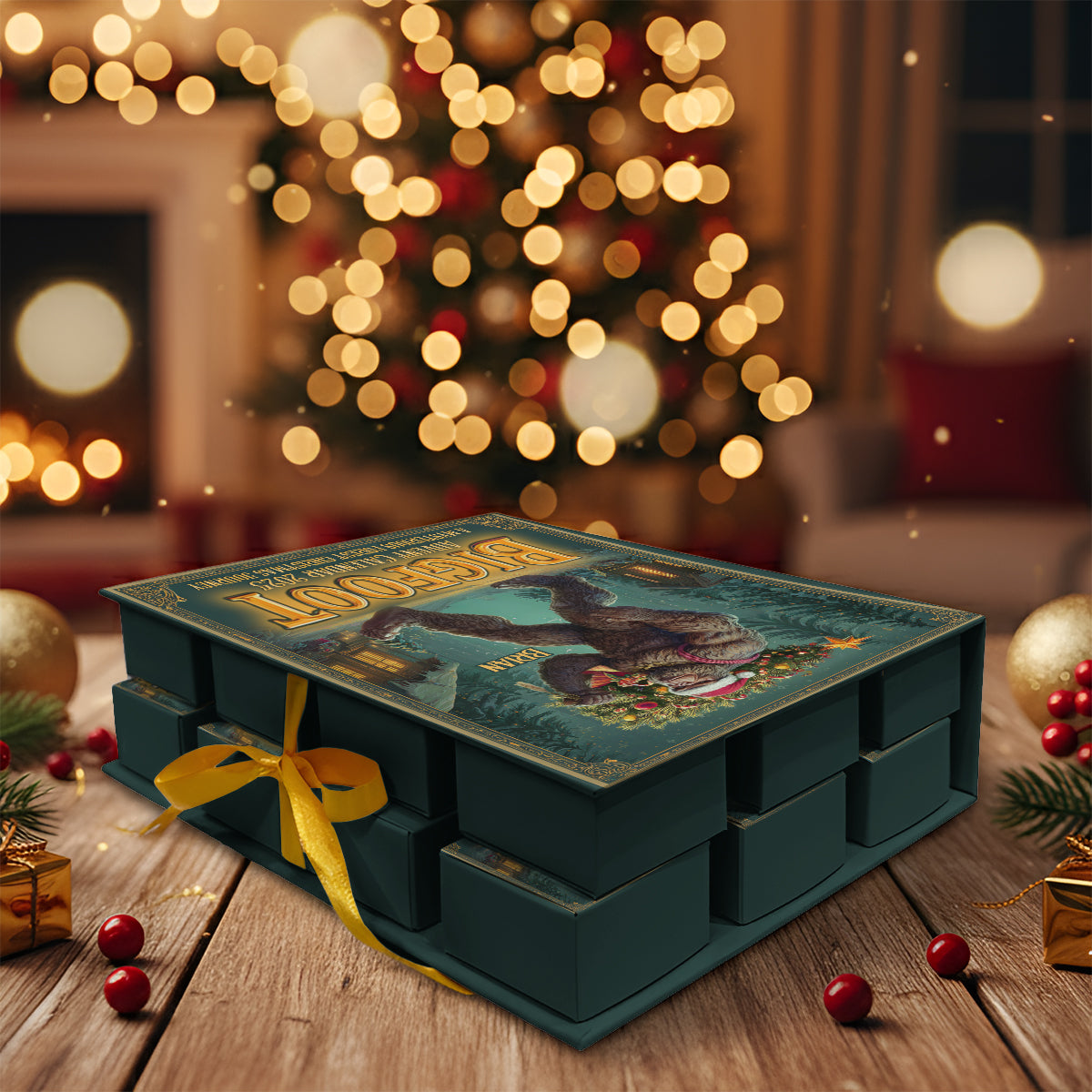 Abenteuer erwartet dich – Personalisierter Wander-Adventskalender zum Zusammenfalten mit Ornamenten