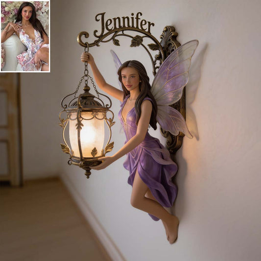 Ästhetische Feen Dekoration - Personalisierte Selbstliebe Holz Wandmontageschild