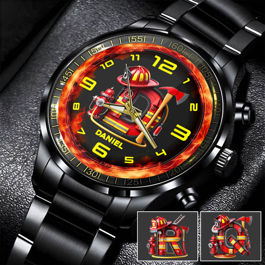 Feuerwehrmann sein – Personalisierte Feuerwehr-Handuhr