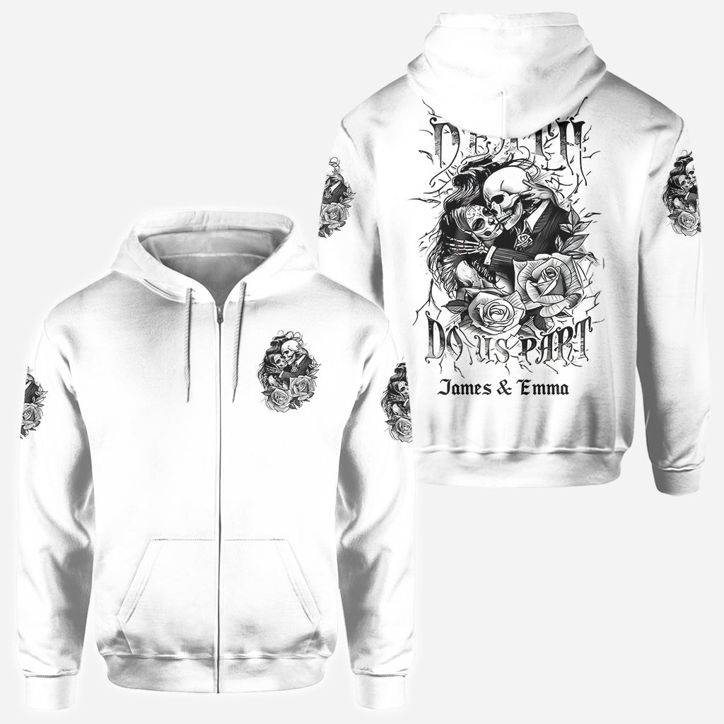 Til Death Do Us Part - Personalized Couple All Over Shirt