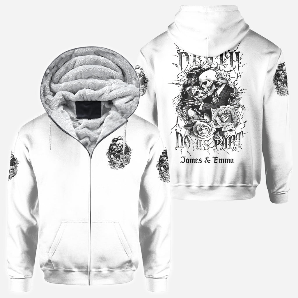 Til Death Do Us Part - Personalized Couple All Over Shirt