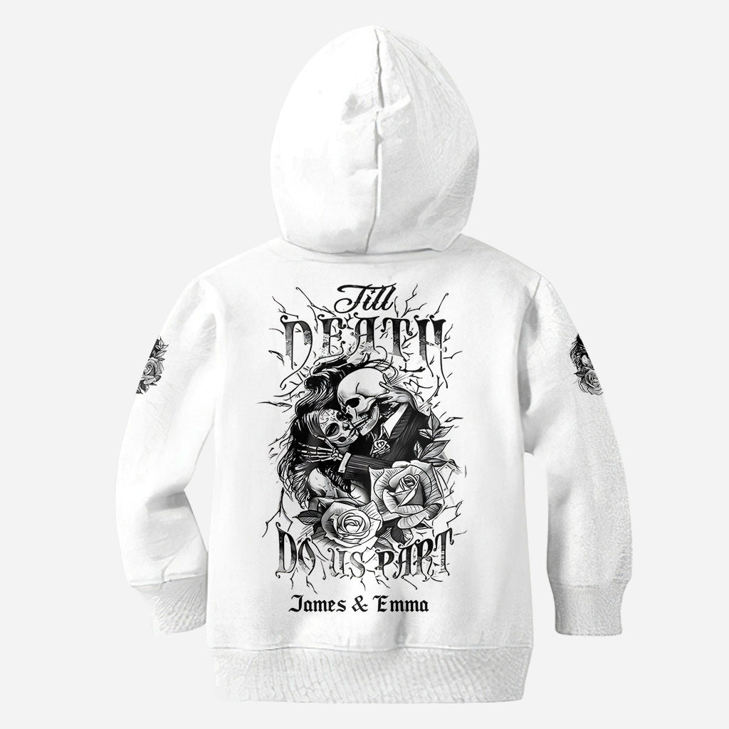 Til Death Do Us Part - Personalized Couple All Over Shirt