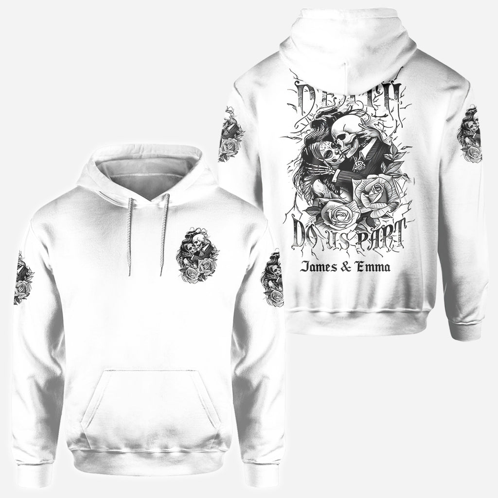 Til Death Do Us Part - Personalized Couple All Over Shirt