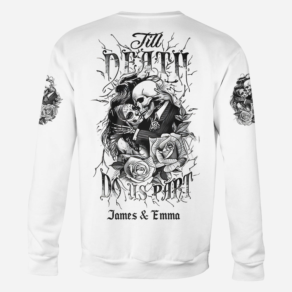 Til Death Do Us Part - Personalized Couple All Over Shirt