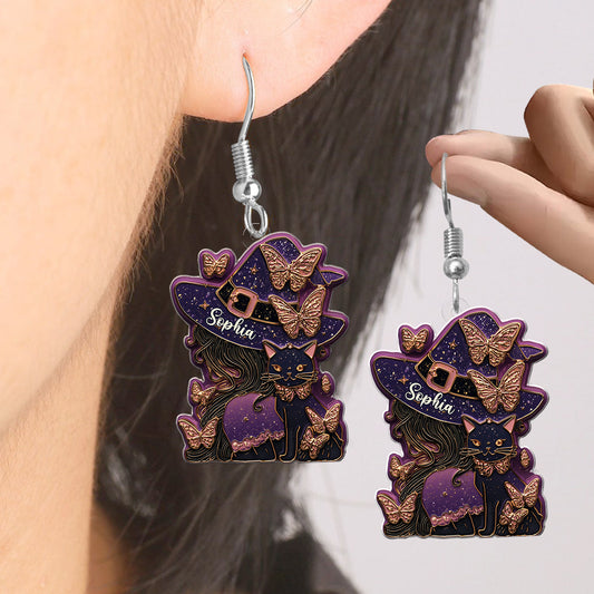 Magical Witch Hocus Pocus - Personalized Witch Earrings