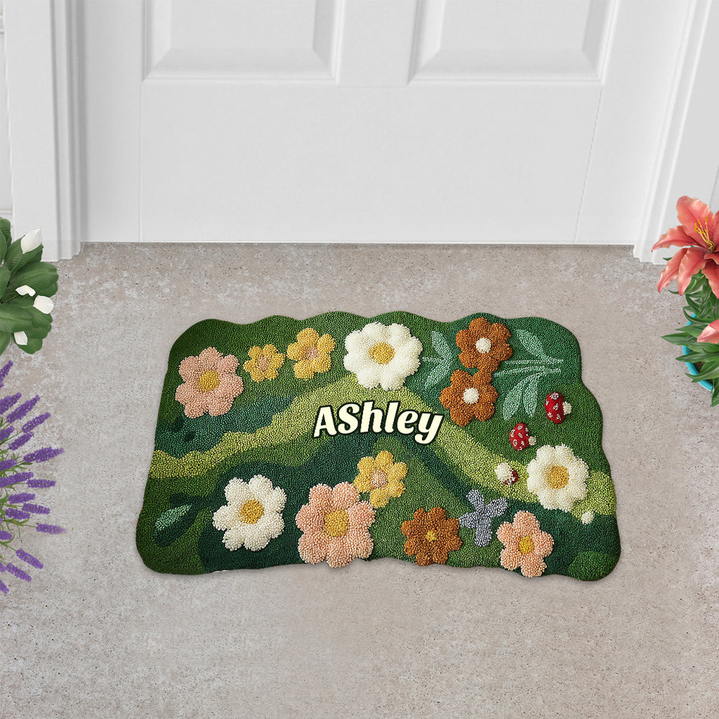 Love Garden - Personalized Gardening Shaped Doormat/ Rug