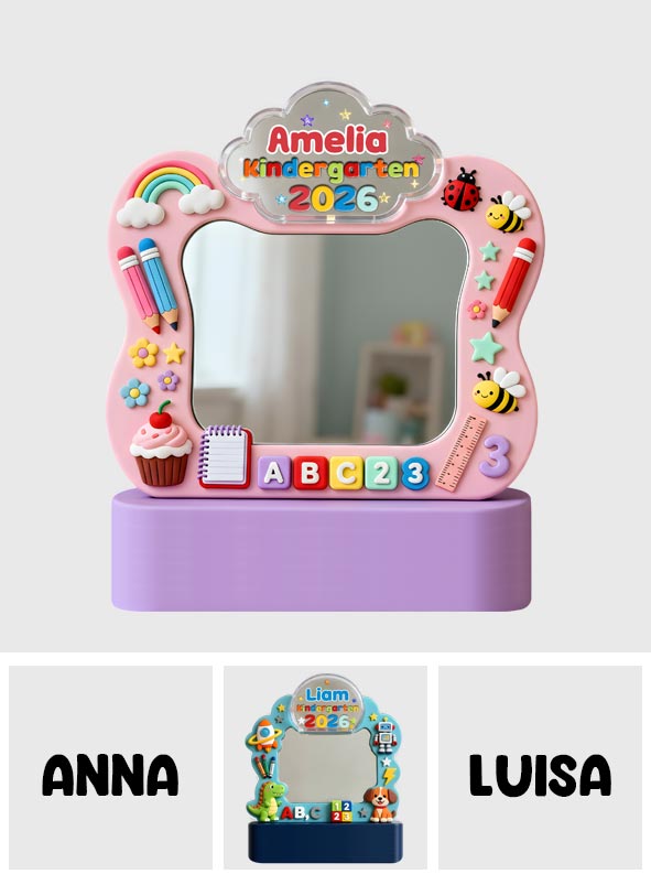 Back To School - Personalized Kid Desk Mirror