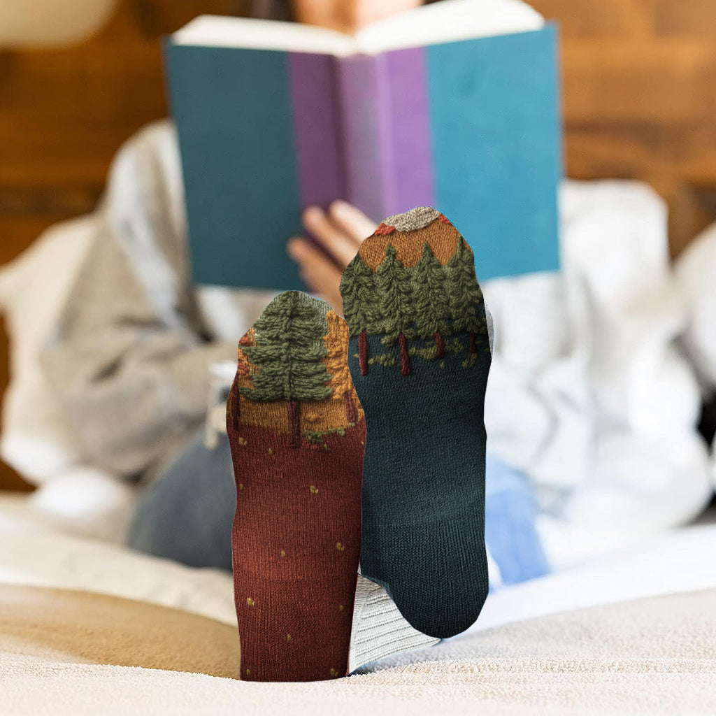 Glückliche Camper – personalisierte Campingsocken