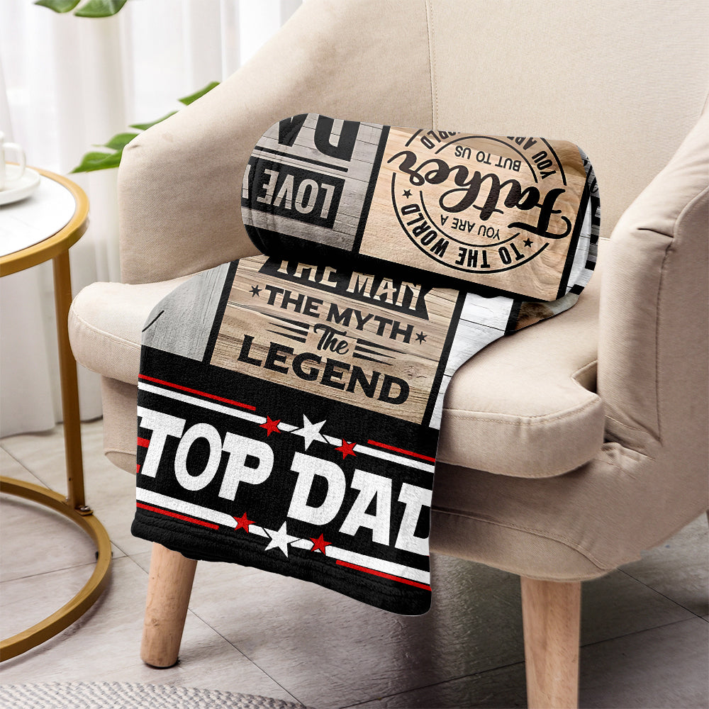 Weltbester Papa – Personalisierte Vaterdecke