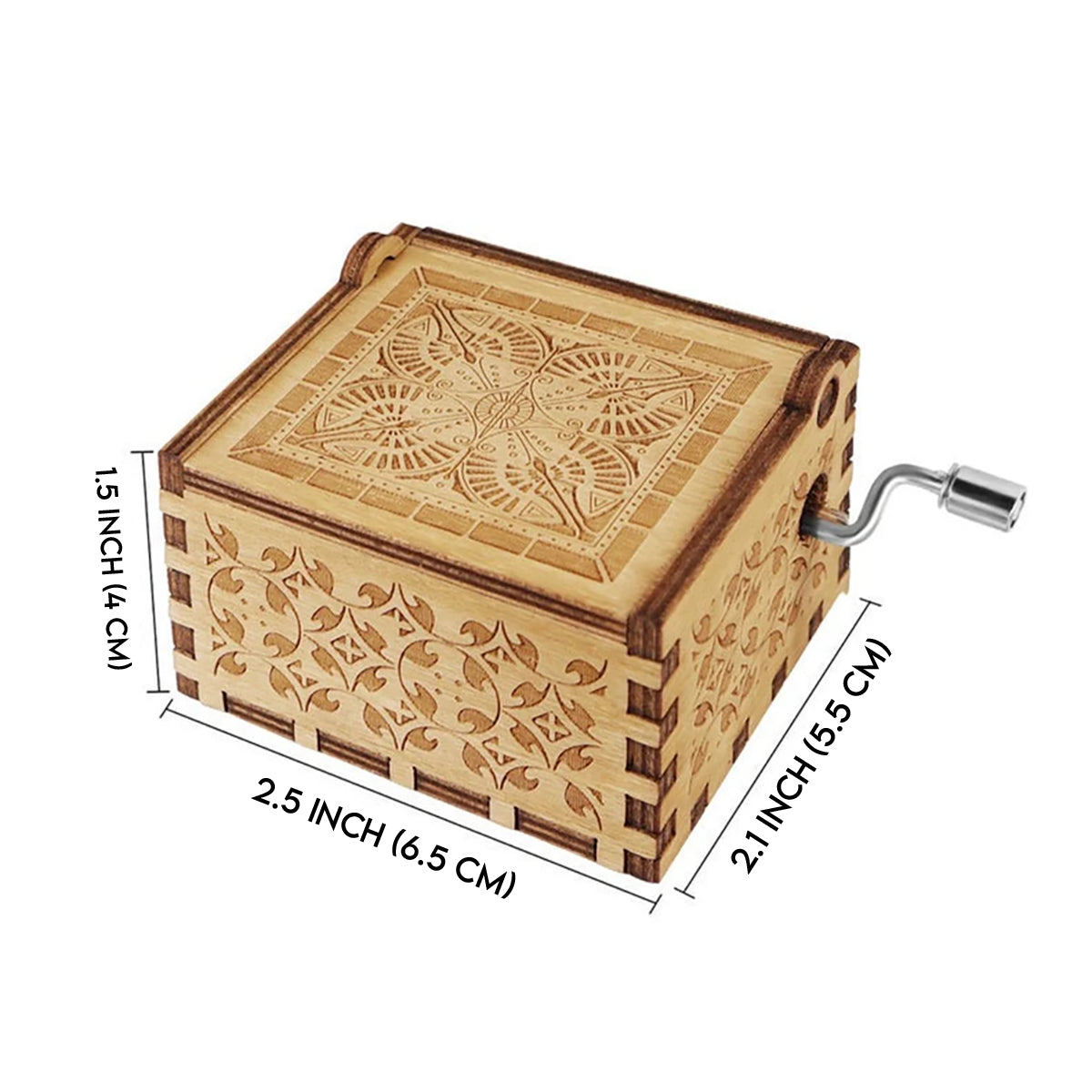 Sunflower Gift For Mom Grandma - Personalized Mother Hand Crank Music Box