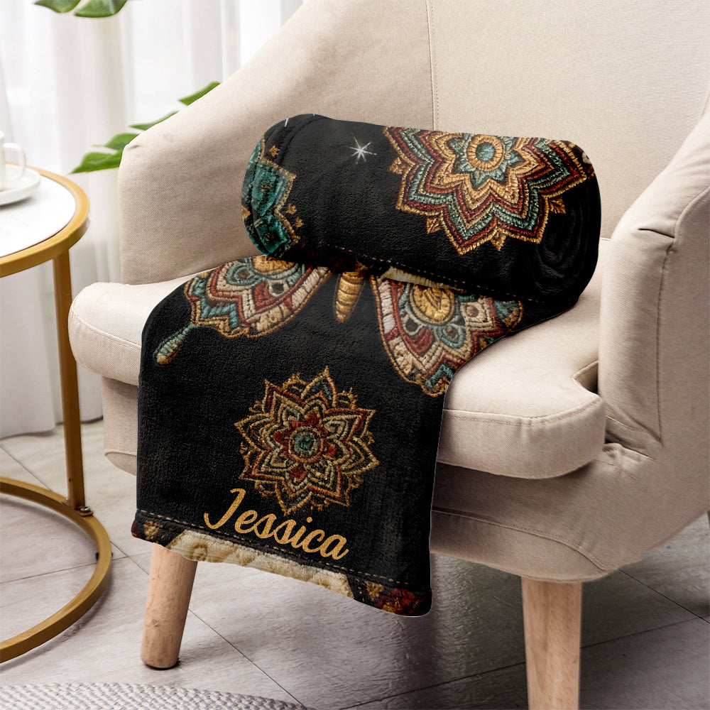 Schmetterlinge lieben – personalisierte Schmetterlingsdecke