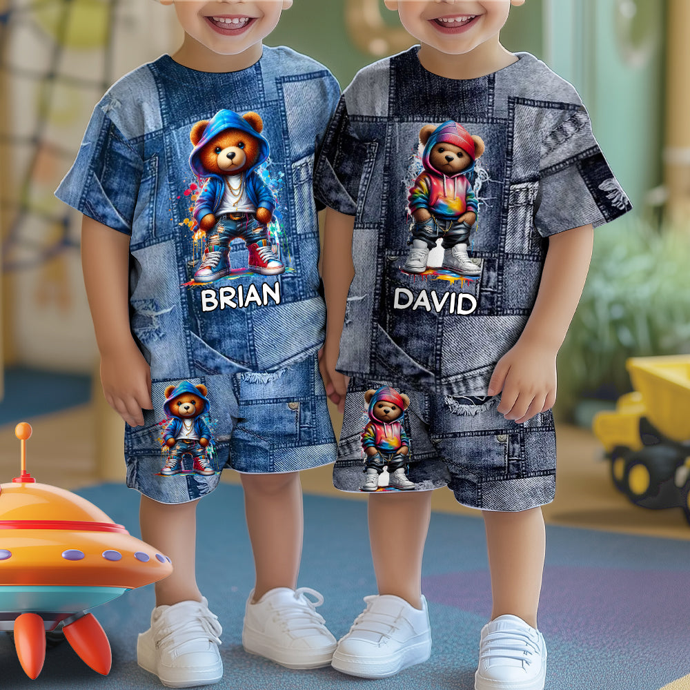 Cool Bear - Personalized Kid T-shirt & Shorts