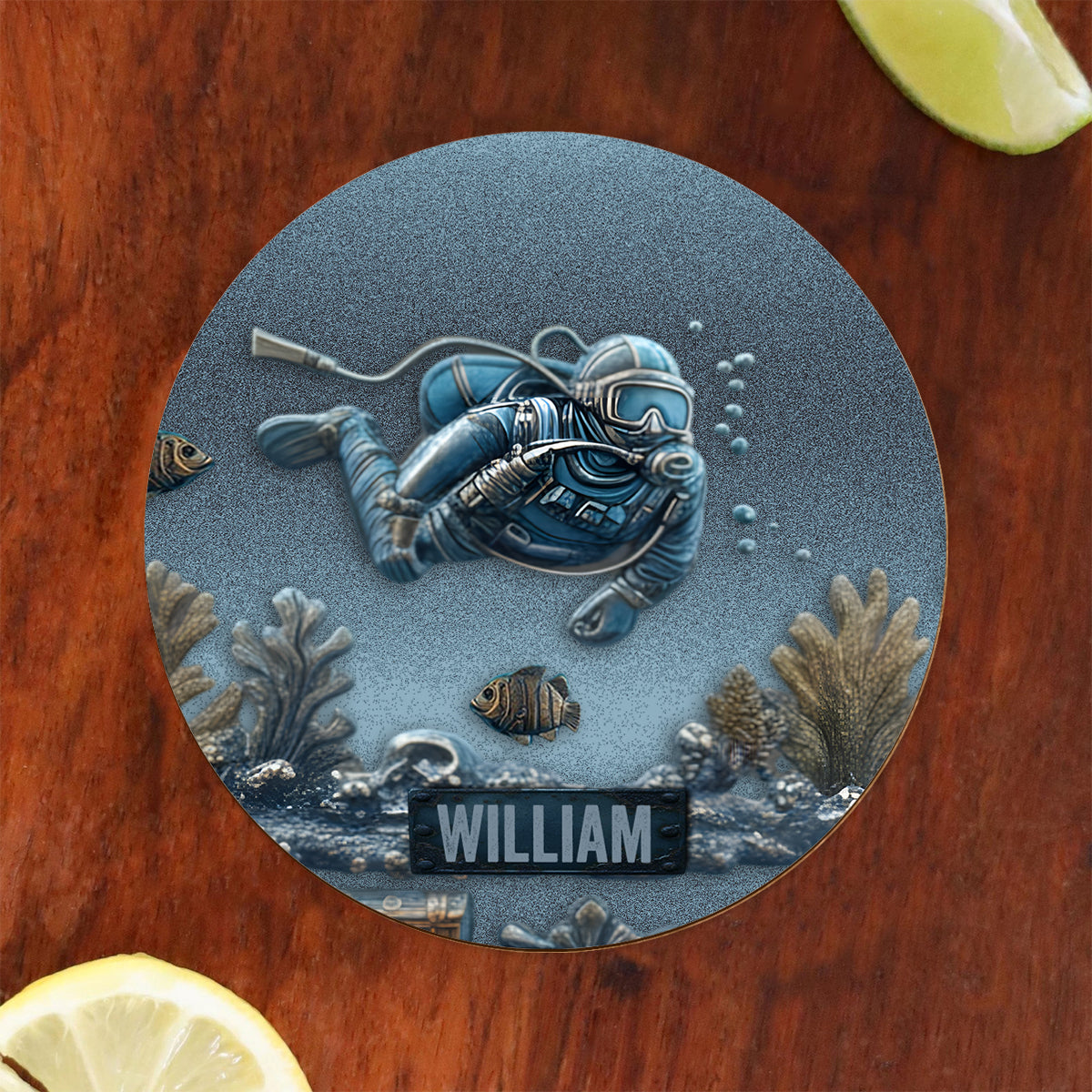 Ocean's Deep – Personalisiertes Whiskyglas für Taucher