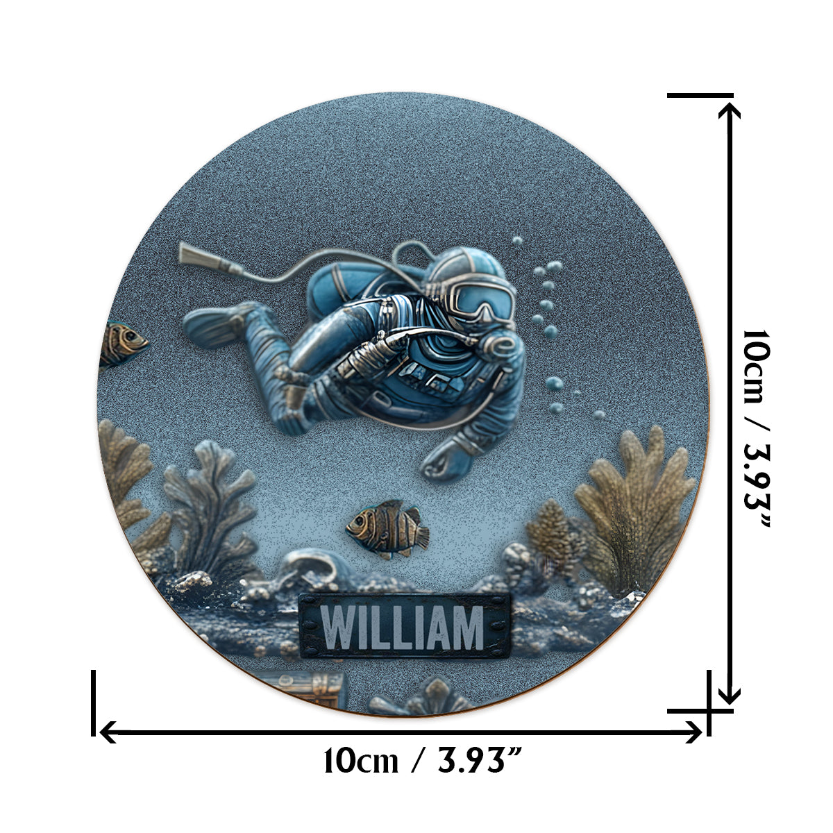 Ocean's Deep – Personalisiertes Whiskyglas für Taucher