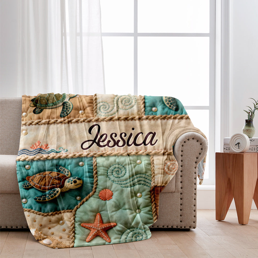 Liebe Schildkröte – Personalisierte Schildkrötendecke