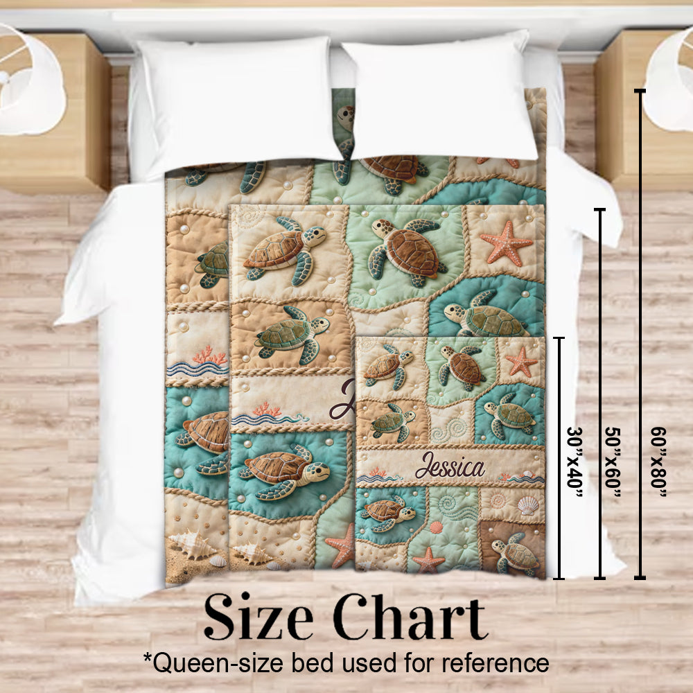 Liebe Schildkröte – Personalisierte Schildkrötendecke