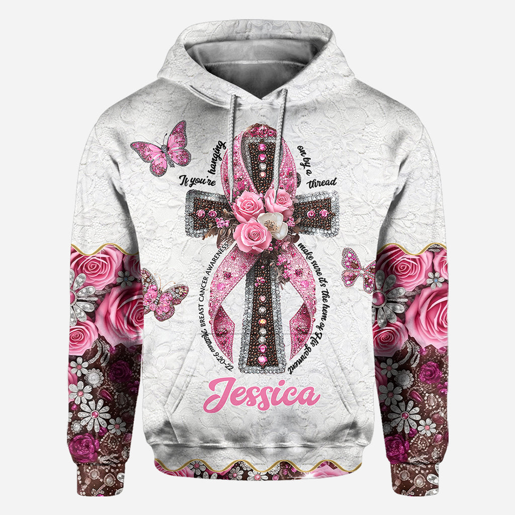 Faith Hope Love - Personalized Breast Cancer Awareness All Over Shirt