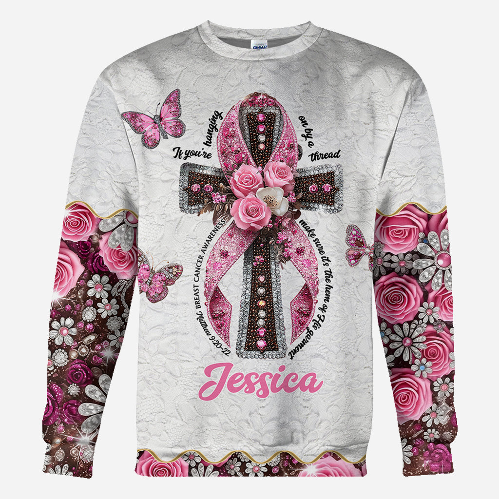 Faith Hope Love - Personalized Breast Cancer Awareness All Over Shirt