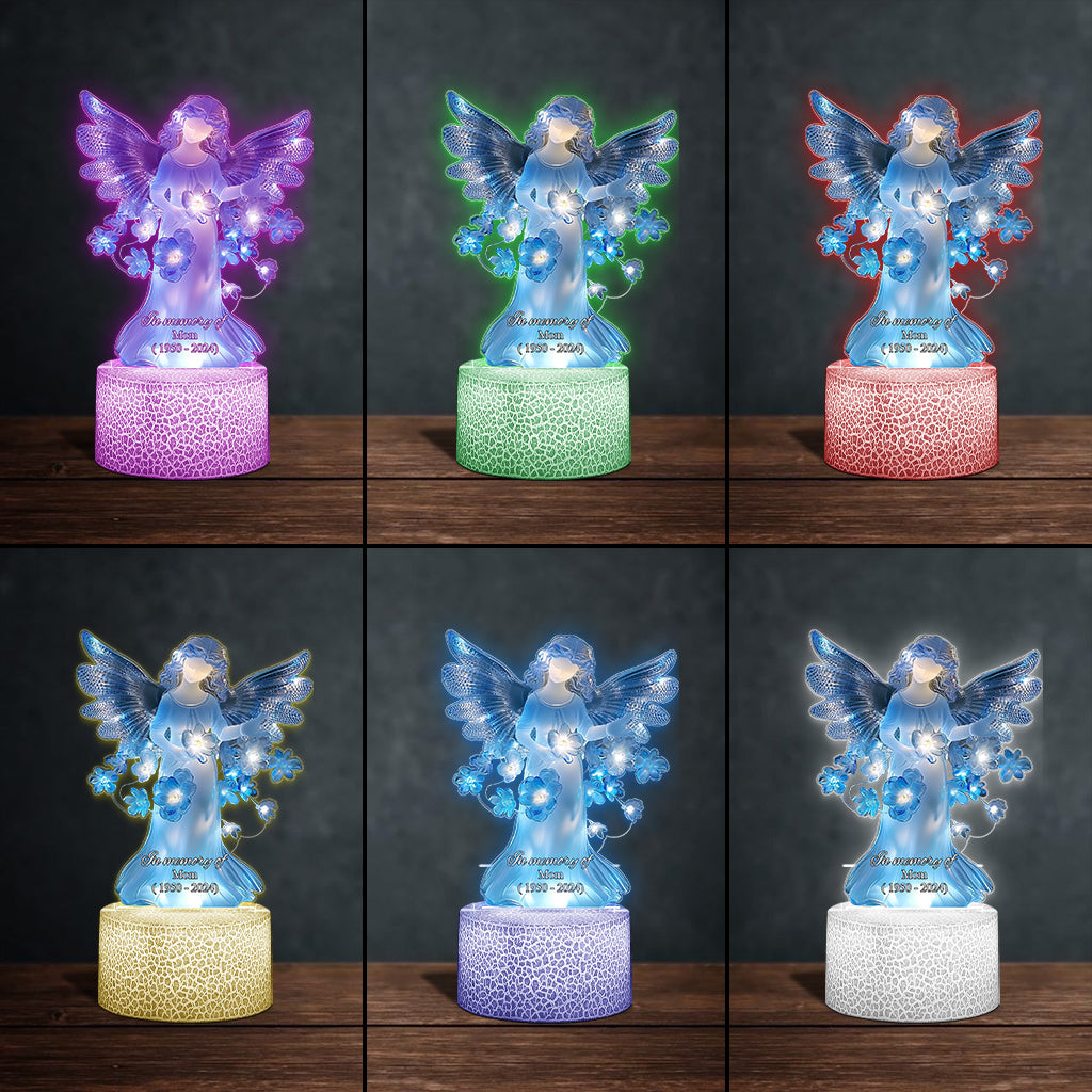 In liebevoller Erinnerung an – Personalisierte Gedenktafel mit Leuchtfuß