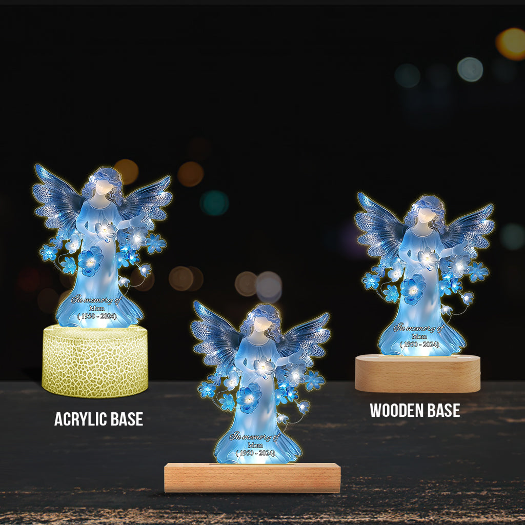 In liebevoller Erinnerung an – Personalisierte Gedenktafel mit Leuchtfuß