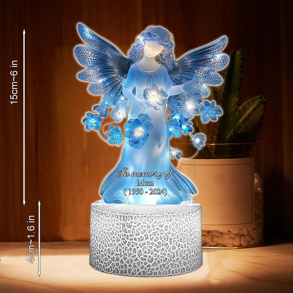 In liebevoller Erinnerung an – Personalisierte Gedenktafel mit Leuchtfuß