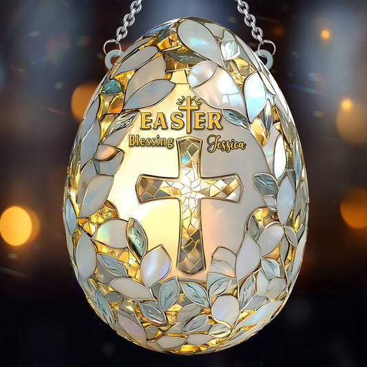 Ostersegen – Personalisierter Oster-Fensterhänger als Sonnenfänger 