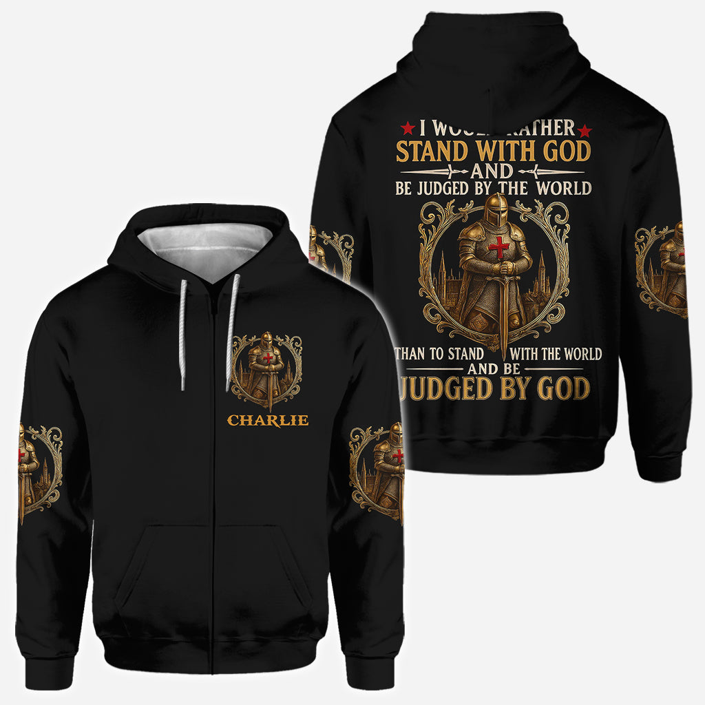 Steh zu Gott – Personalisiertes christliches T-Shirt