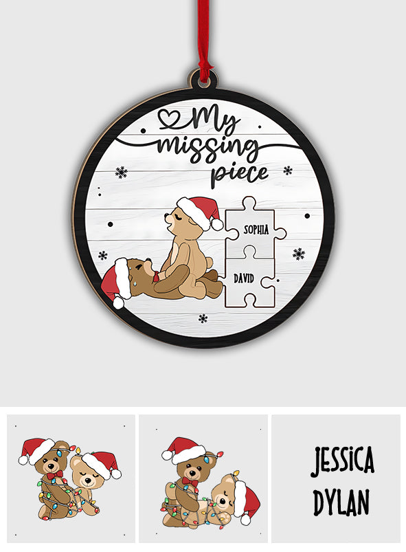 Mein fehlendes Puzzleteil – Personalisierter zweilagiger Paarschmuck