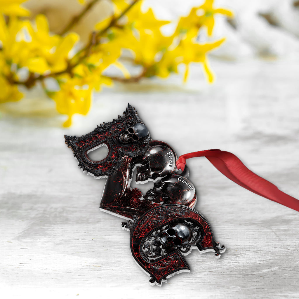 Bis dass der Tod uns scheidet – Personalisierter Totenkopf-Anhänger